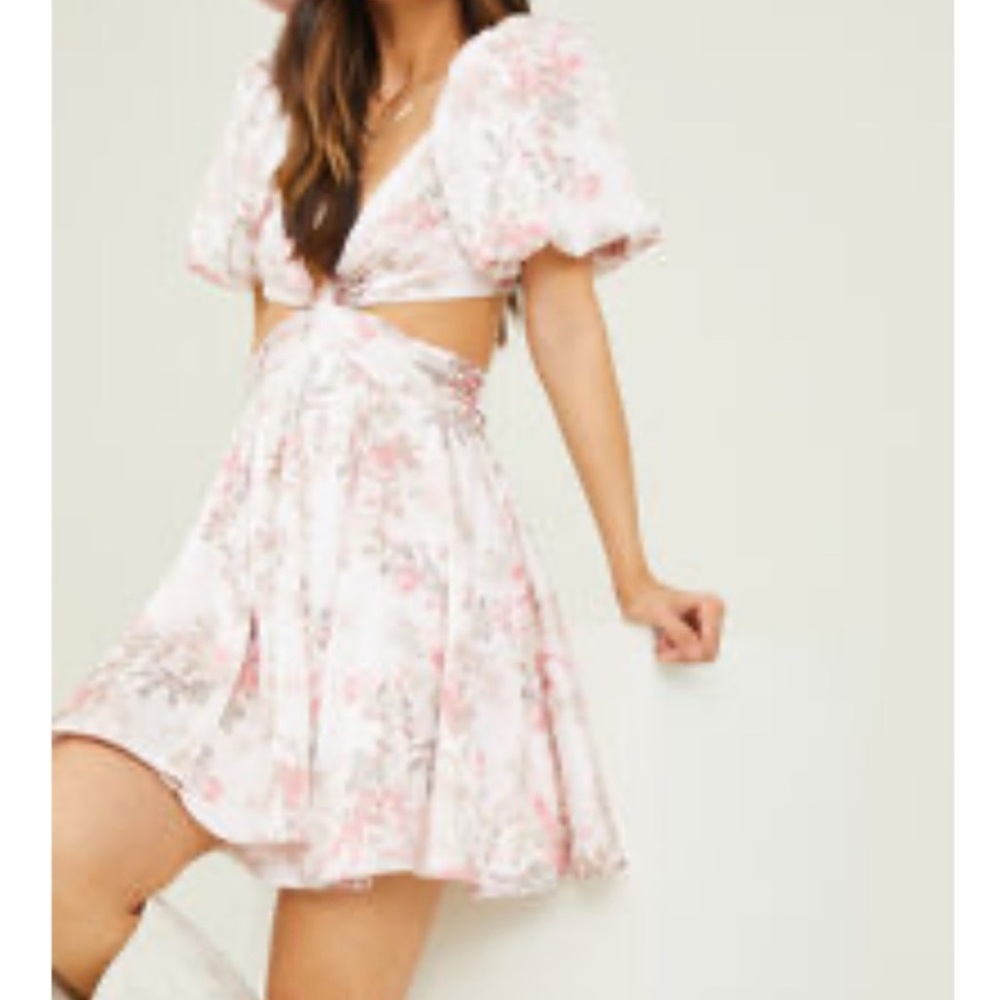 Altar’d state floral cut out dress size medium NWT